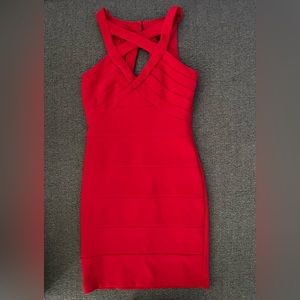 Red Bandage sleeveless Dress Size S